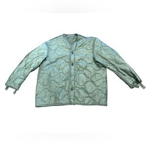 Genuine Military Quilted Green Liner Jacket Mens XL